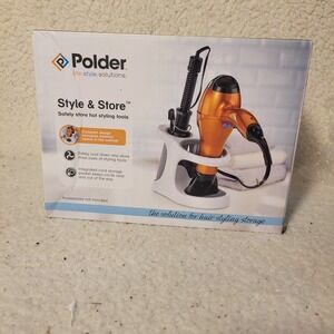 Polder Style & Store Hair and Beauty Hot Tool Storage Organizer Station New
